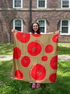 Tomato Happy Life Silk Scarf
