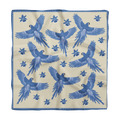 Selva silk scarf worn as neck scarf — Alma Tropical collection, Mali Collection