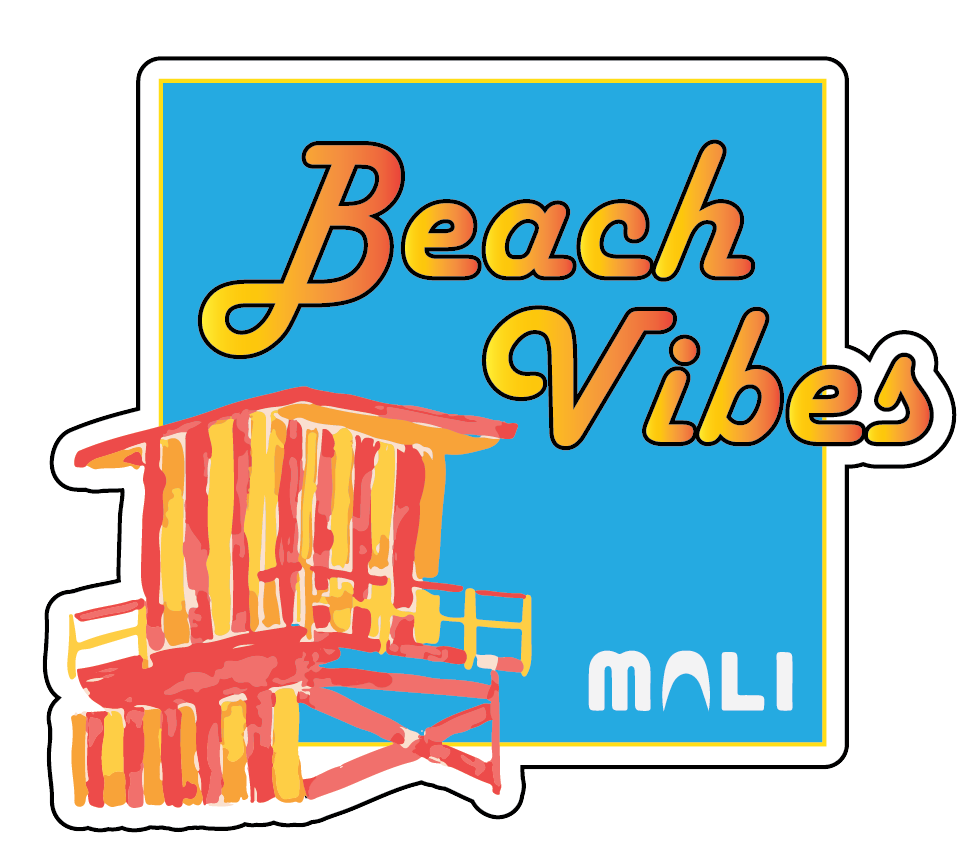 Beach Vibes Sticker - Mali Collection