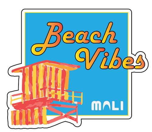 Beach Vibes Sticker - Mali Collection